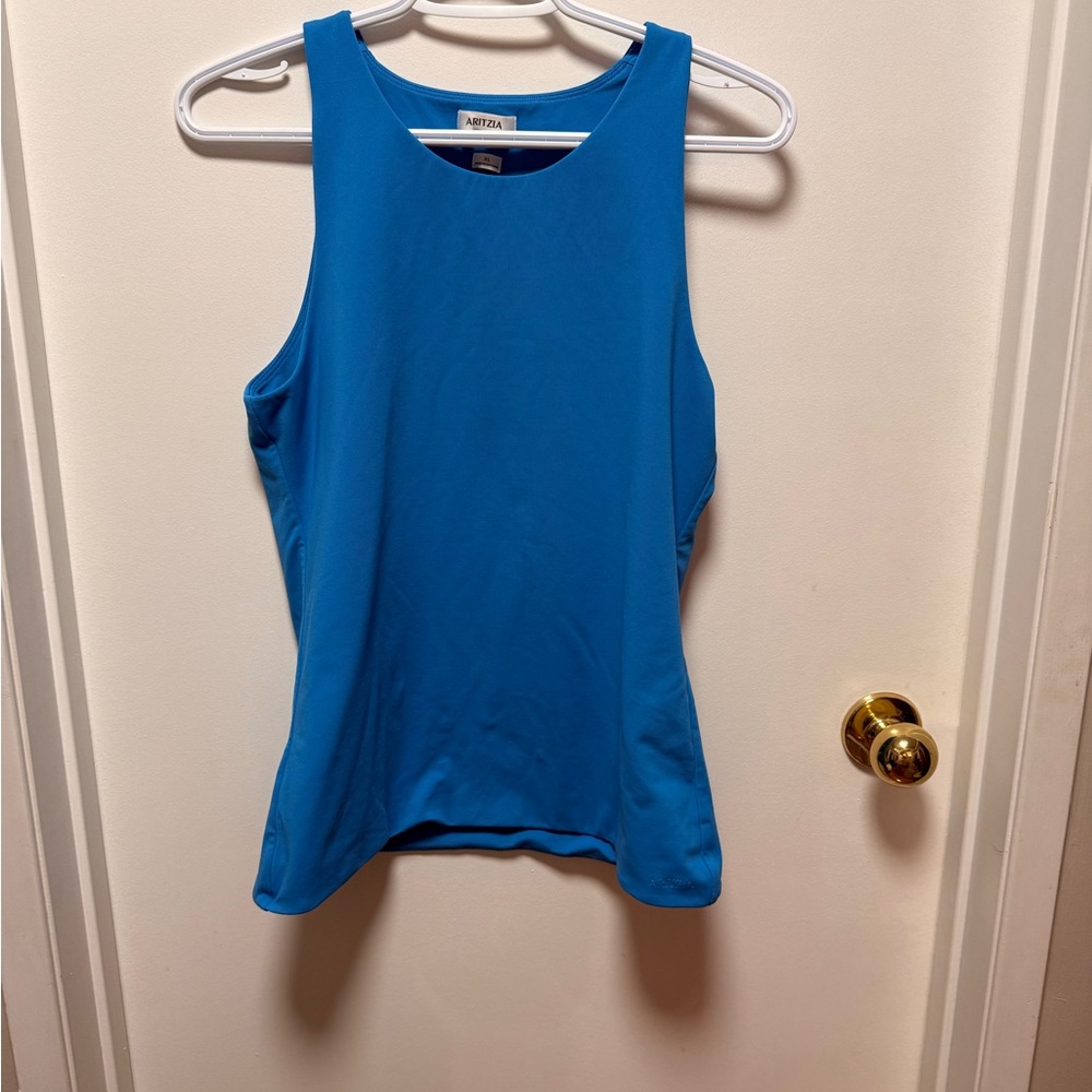 Aritzia Blue Sleeveless Top